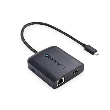 Imagem de Cable Matters Hub USB C HDMI 2.1, até [8K @30Hz/4K @120Hz, carregamento de 100W, transferência de dados de 5 Gbps] Gigabit Ethernet, hub USB C HDMI 2.1 compatível com Thunderbolt 4/5, máx. 4K a 60Hz