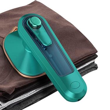 Imagem de Mini máquina de passar roupa, mini ferro a vapor portátil doméstico, mini ferro portátil de viagem para roupas, ferro a vapor dobrável, roupa de tecido seco e molhado, para casa e viagens