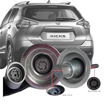 Imagem de Trava Antifurto Anti Roubo Estepe Nissan Kicks R15 Sparelock Com Mais de 10.000 Segredos FT46