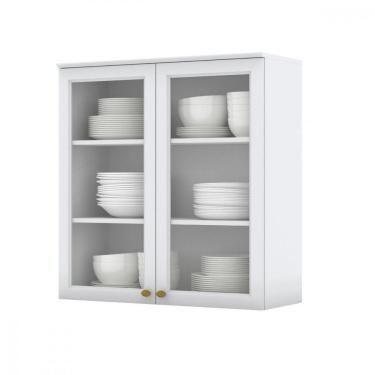 Imagem de Armário Aéreo 2 Portas com Vidro C366 Americana Henn