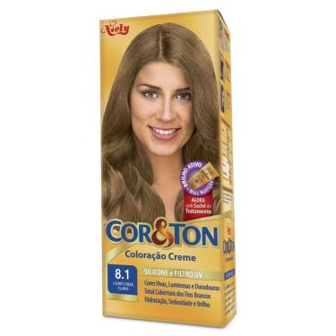 Imagem de Tintura Creme Cor & Ton Louro Cinza Claro 8.1