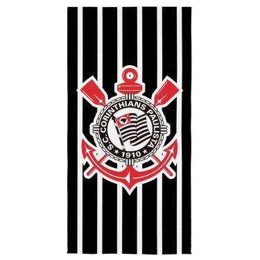 Imagem de Toalha Aveludada Estampada Corinthians Time de Futebol Lepper