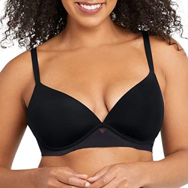 Imagem de Maidenform Sutiã feminino sem fio One Fab Fit, Preto, 32C