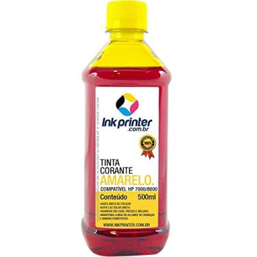 Imagem de Tinta Corante Inkprinter Amarela para Hp Série 7000, 8000 (500ml)