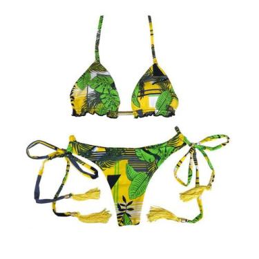 Imagem de Biquini Machika - Amarelo Estampado - Art Sex Moda Íntima