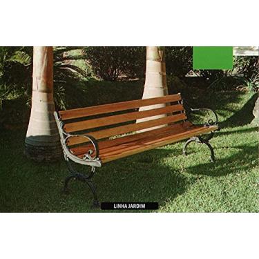 Imagem de Banco de Madeira e Alumínio Fundido Jardim Unifer Móveis