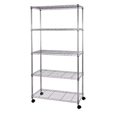 Imagem de Estante aço cromado 5 prateleiras 75 x 35 x 155 cm - Duratec