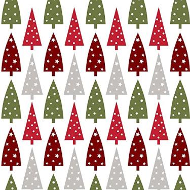 Imagem de Guardanapos Papel Xmas Trees In A Row, Colorido, 20 unidades, Paper Design