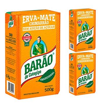 Imagem de 3un Erva Mate Para Chimarrão Barão Tradicional 500grs Vácuo
