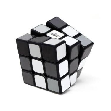 Imagem de Cubo Mágico Fellow Cube 3X3x3 Preto E Branco P&B Wandinha - Cuber Bras