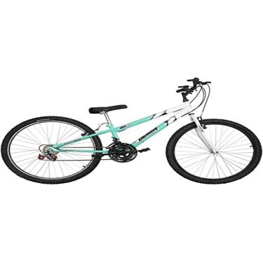 Imagem de Bicicleta Ultra Bikes Bicolor Aro 26 Reforçada Freio V-Brake – 18 Marchas Verde Anis/Branco