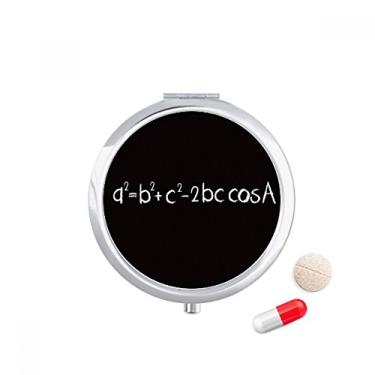 Imagem de Porta-comprimidos com fórmula de triângulo Kowledge da matemática, caixa de armazenamento de remédios