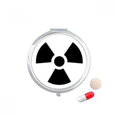 Imagem de Dangerous Chemical Toxic Radiation Pattern Pill Case Pocket Medicine Storage Box Container Dispenser