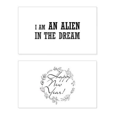 Imagem de Cartão de felicitações I Am An Alien In The Dream New Year Festival Bless Message Present