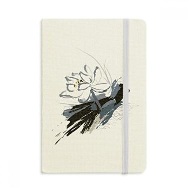Imagem de Caderno de flores de flor de lótus da Ink com capa dura de tecido oficial