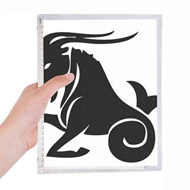 Imagem de Caderno Constellation Capricórnio Signo do Zodíaco Folhas Soltas Diário Recarregável Papelaria