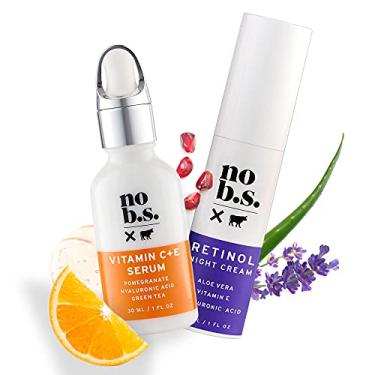 Imagem de No B.S. Skincare Vitamina C soro e retinol creme duo - cremes anti-rugas que realmente funcionam e corretor de manchas escuras para combinação facial