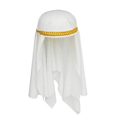 Imagem de Bonés árabes de Halloween, chapéu de desempenho adulto, de festa de poliéster, adereços de de cosplay árabe, tamanho único, acessórios para festa de adulto