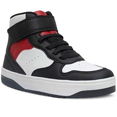 Imagem de Tênis Infantil Cano Alto Nº 28 Ao 37 Botinha Menino Menina 11.85J (Preto/Vermelho, BR, Criança de 9 a 12 anos, Numérico, 36)