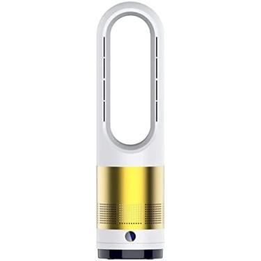 Imagem de Ventiladores Sem Lâmina, Quente E Frio, Ventilador De Torre Oscilante De 80° Com Purificador De Ar, Controle Remoto, Ventilador De Pedestal Super Silencioso E Palpável Para Quarto De Escritório Em