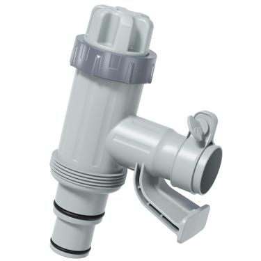 Imagem de Deeroll Válvula de êmbolo de piscina Plus para piscina acima do solo - peças de reposição de válvula de Êmbolo 2 em 1, acessórios de piscina para piscina Intex/Bestway/Coleman, suporte de tubo de piscina de 1/4 polegada com válvula de êmbolo