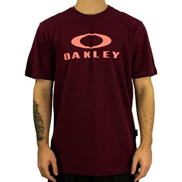 Imagem de Camiseta Oakley Masculina O-Bark SS Tee, Vinho, P