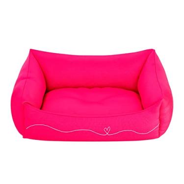 Imagem de Cama De Cachorro Pet Pequeno Lavável Com Zíper Rosa Cor:Laço Coração;Tamanho:M
