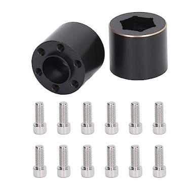 Imagem de Adaptador de Largura de Aro de Roda, à Prova de Ferrugem 2 PCS Adaptador de Cubo Hexagonal de Roda de Latão para RC Crawler 1.9 2.2 Rodas (18,5 mm)