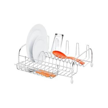 Imagem de Escorredor de Louças para 13 Pratos Utimil em Aço Cromado