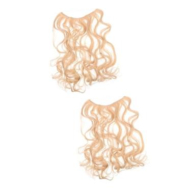 Imagem de Beaupretty 2 Unidades extensões de cabelo ondulado grampos de cabelo para cabelos cacheados perucas acessórios peruca de cabelo humano encaracolado extensões de cabelo longo cachos ampliar