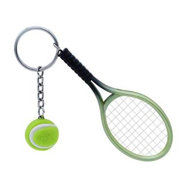 Imagem de WINOMO Chaveiro esportivo chaveiro chaveiro bonito esportivo pingente bola de tênis chaveiro bolsa de carro pingente presente (cor aleatória)