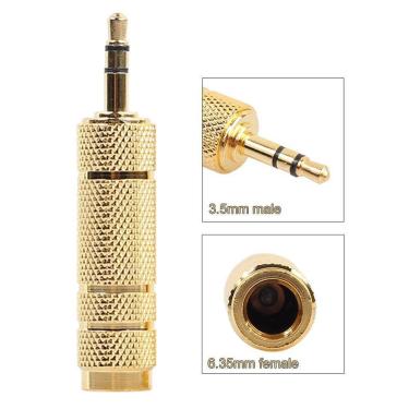 Imagem de Microfone 6,35 mm Fêmea a 3,5 mm Conector de áudio macho Ada