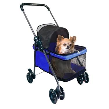 Imagem de Carrinho PET para Passeio Carro Para Transporte De Cães E Gatos/Cachorro Transporte De Animais Berço Articulado