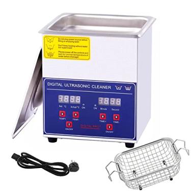 Imagem de Limpador ultrassônico profissional, máquina de limpeza ultrassônica de aço inoxidável 1,3L/2L/3L/4L/6L/10L/14L/15L/22L/30L com temporizador digital e aquecedor e tanque de aço inoxidável, para