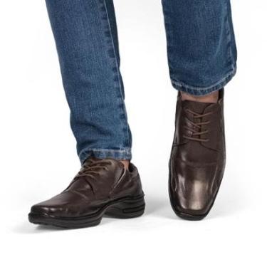 Imagem de Sapato Social Executivo Estilo Sapatênis Masculino Confortável Bico Quadrado-Masculino