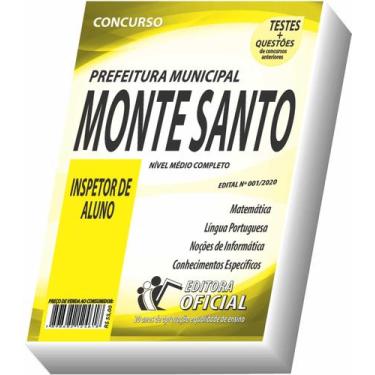 Imagem de Apostila Prefeitura De Monte Santo De Minas - Inspetor De Aluno - Curs