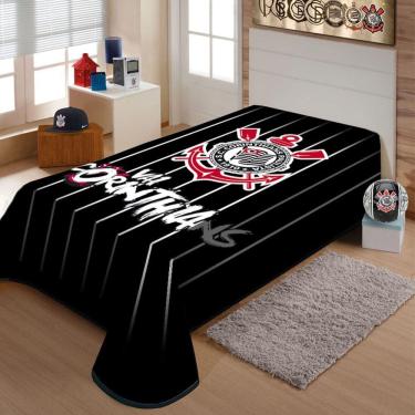 Imagem de Cobertor do Corinthians Jolitex Solteiro Raschel