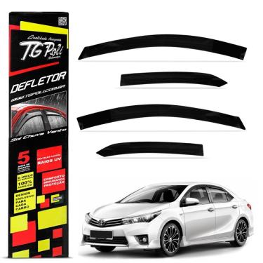 Imagem de Calha de Chuva Corolla 2015 a 2019 Defletor Fumê Tgpoli