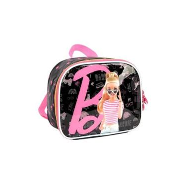 Imagem de Lancheira Bolsa Térmica Barbie Luxel Preta La38223 - Luxcel