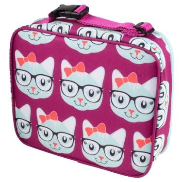 Imagem de Bentology Lancheira Isolada para Crianças, Lancheira Durável com Estampa de Gato Gatinho, Reutilizável para Almoço Escolar