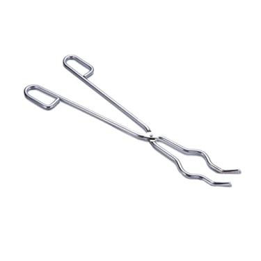 Imagem de Pinça para cadinho derretido, pinça para cadinho, pinça de aço para de cadinho de 6 kg, pinças de aço inoxidável, pinças de fundição de laboratório, kit de mini utensílios