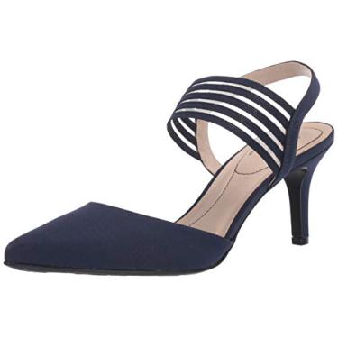 Imagem de Lifestride Sapato feminino Sanya Slingback de salto alto, Azul-marinho verdadeiro, 36
