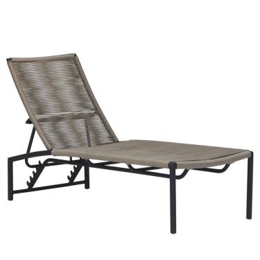 Imagem de Espreguiçadeira Tokyo Alumínio Corda Náutica Regulagem Trama