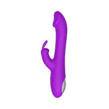 Imagem de VIBRADOR PONTO G VAI E VEM COM ESTIMULADOR RABBIT (lilas)