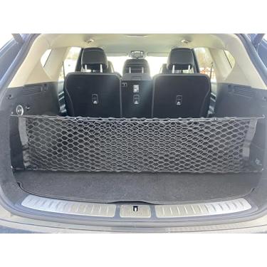 Imagem de Rede de carga elástica estilo envelope automotivo para Genesis GV80 (JX1) 2021-2022 - Organizador de porta-malas e armazenamento premium - Rede de bagagem para SUV - Melhor organizador de carro para Genesis GV 80