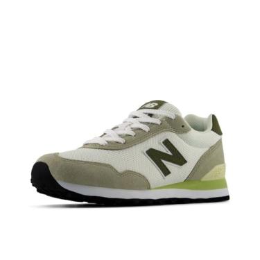 Imagem de New Balance Tênis feminino 515 V3, Branco/Verde, 40