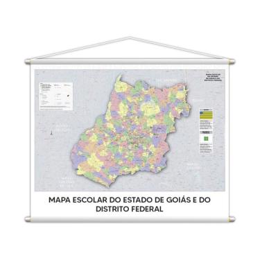 Imagem de Banner Mapa Escolar De Goiás E Distrito Federal 130X100Cm
