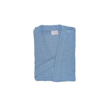 Imagem de Roupão Atoalhado Adulto Briza Azul 4008 Tamanho G