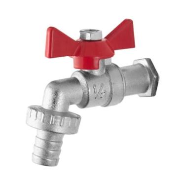 Imagem de Torneira para Jardim Borboleta 1/2'' Laranja e Cromada