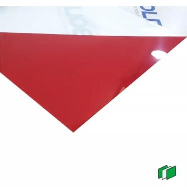 Imagem de Placa Chapa de Acrílico Vermelho 2mm (100cm x 100cm)